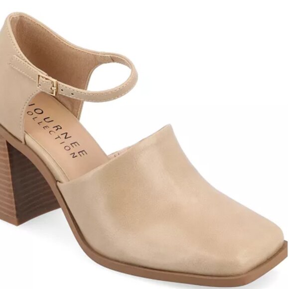Journee Collection Pump in Tan - New in the Box Size 12W - Picture 1 of 2